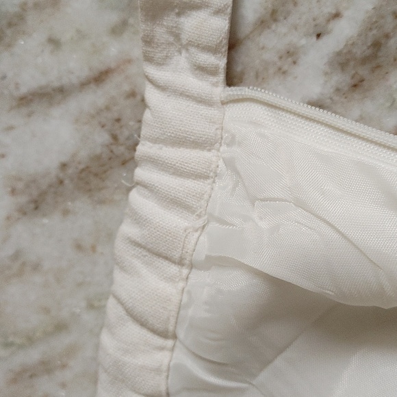 VTG Signature By Robbie Bee Embroidered Swing Skirt Black White Linen Mix Sz 6P - Picture 11 of 14